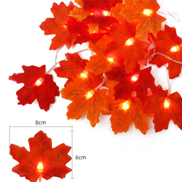 Autumn Maple Leaf Lights Outdoor Halloween Christmas Decoration